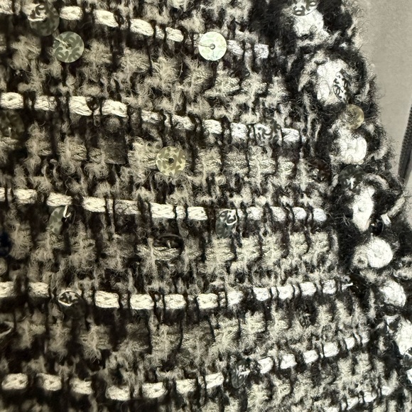 💋CHANEL Black and White Tweed Midi Dress 072 - Picture 8 of 8